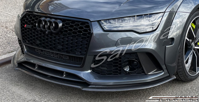 Custom Audi A7  Sedan Front Lip/Splitter (2013 - 2017) - $690.00 (Part #AD-009-FA)